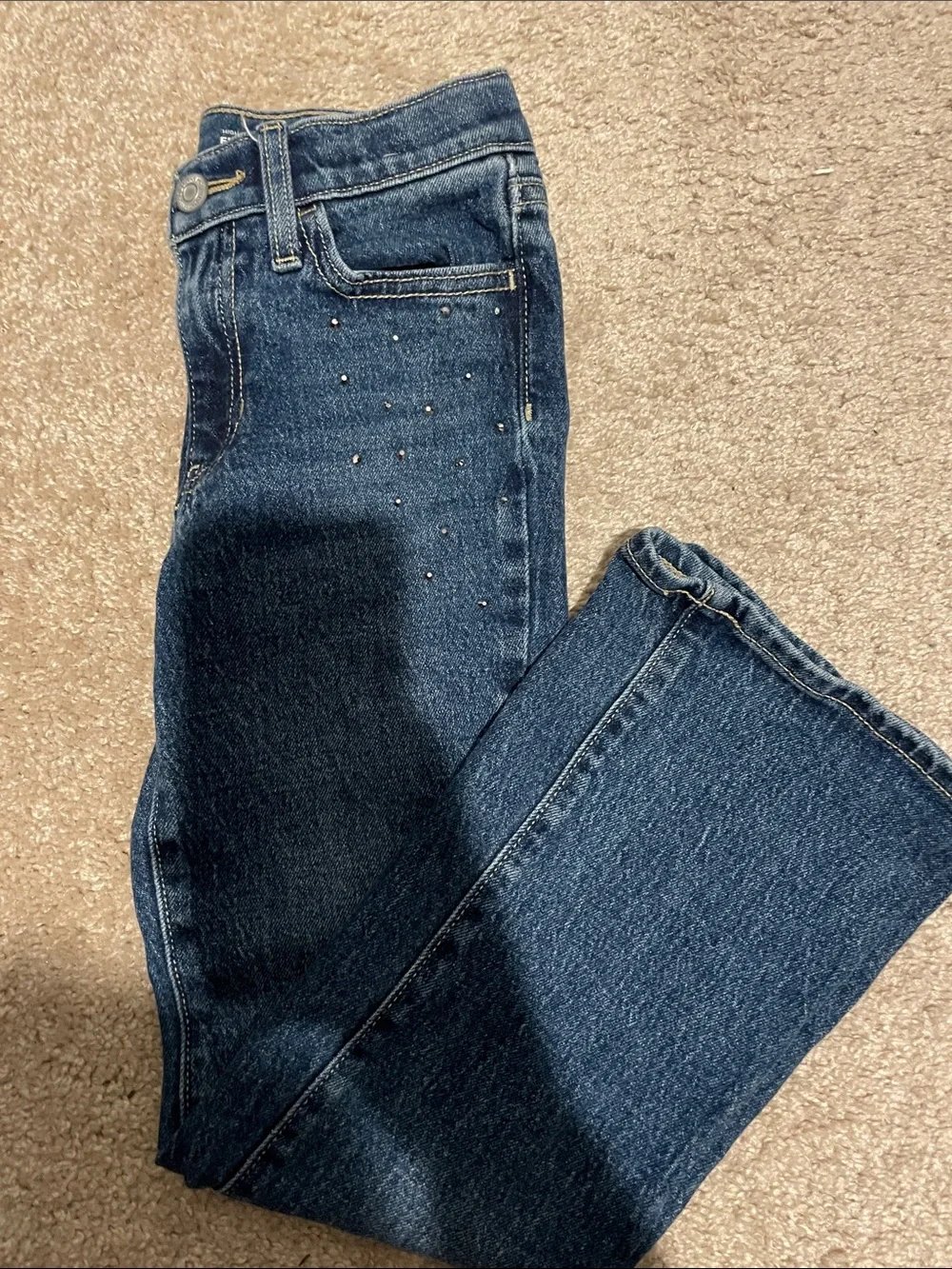 Old Navy girls flare Jeans with Stud Embellishments